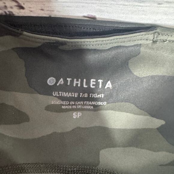 Athleta Ultimate Camo 7/8 Tight Leggings Small Petite - Picture 4 of 4